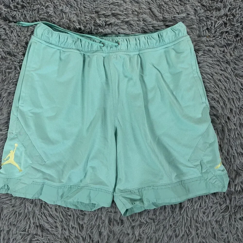 Air Jordan Shorts Mens Extra Large Tropical Twist Diamond Drawstring Jumpman
